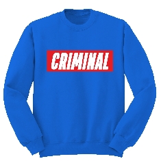 Bluza męska niebieska CRIMINAL